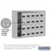 Salsbury Cell Phone Storage Locker - with Front Access Panel - 4 Door High Unit (5 Inch Deep Compartments) - 20 A Doors (19 usable) - steel - Surface Mounted - Resettable Combination Locks